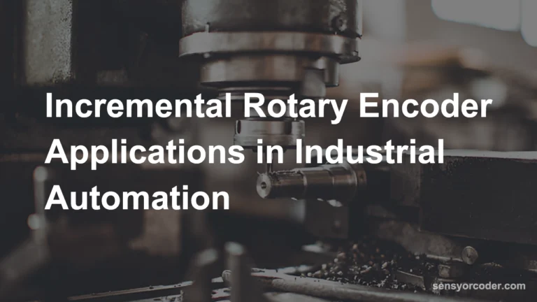 Incremental Rotary Encoder Applications in Industrial Automation